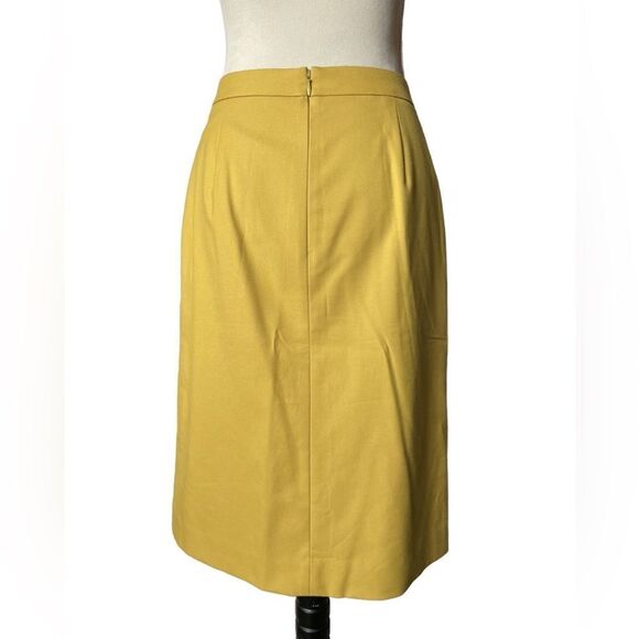 Nordstrom’s Classiques Entier “Notion Weave” Butter Yellow Lined Skirt (Size:2) - Picture 2 of 12